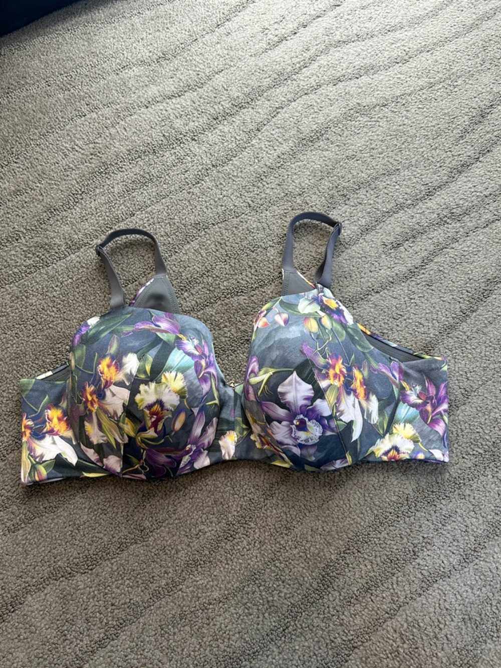 Cacique Women’s ‎ Lightly Lined Balconette Bra Floral Size 42D